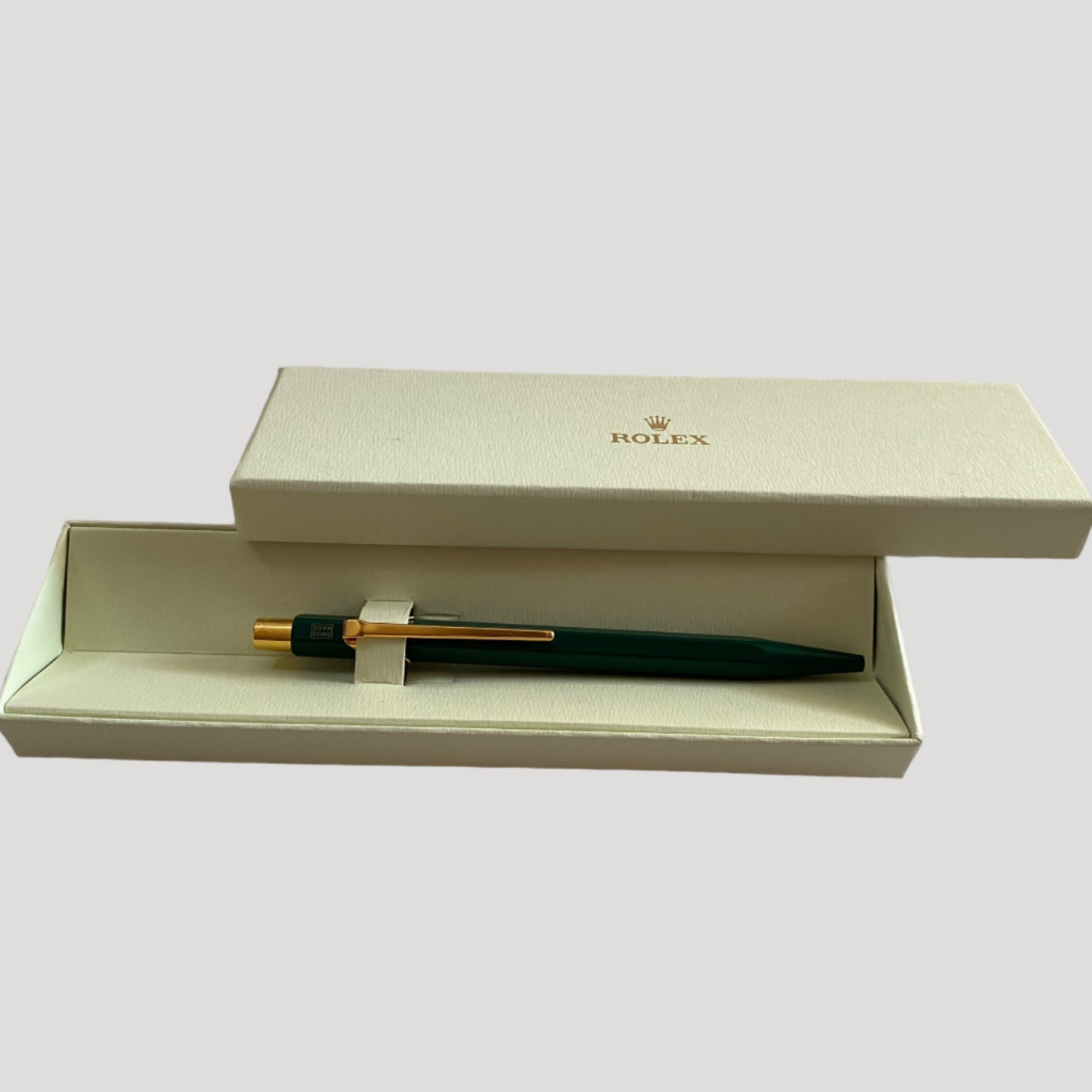 Rolex New Green Ballpoint Pen / Stylo in its original Rolex box