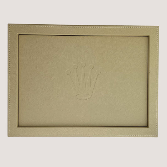 Rolex Leather Watch Presentation Tray Display/ Plateau montres/ Uhrentablett