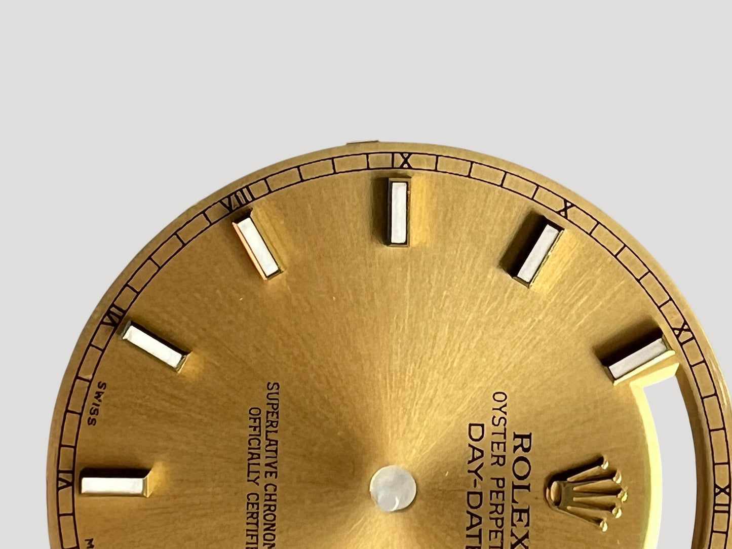 Rolex New Day-Date dial cadran zifferblatt champagne color