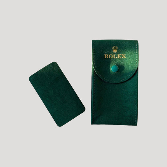 Rolex New Rare Green Etui/ Travel Pouch/ Case