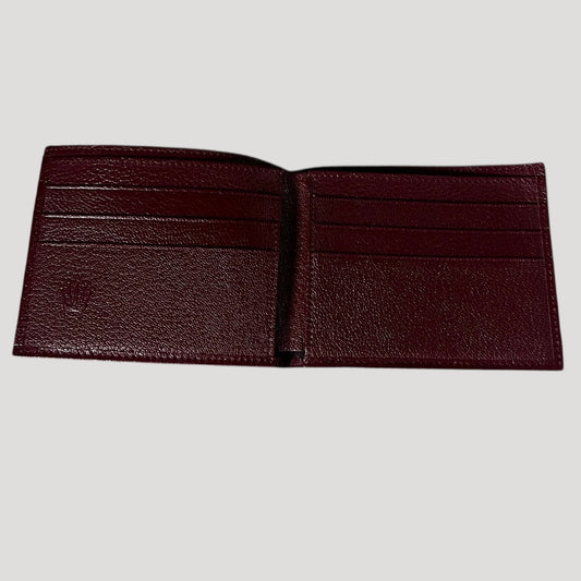 Rolex New Vintage Bordeaux Leather Wallet / Portemonnaie