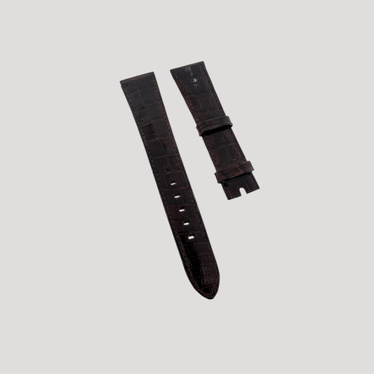 Rolex New brown croco vintage bracelet/ strap/band 19 mm