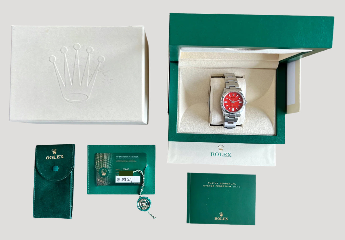 Rolex Oyster Perpetual 36 Coral Red 126000 