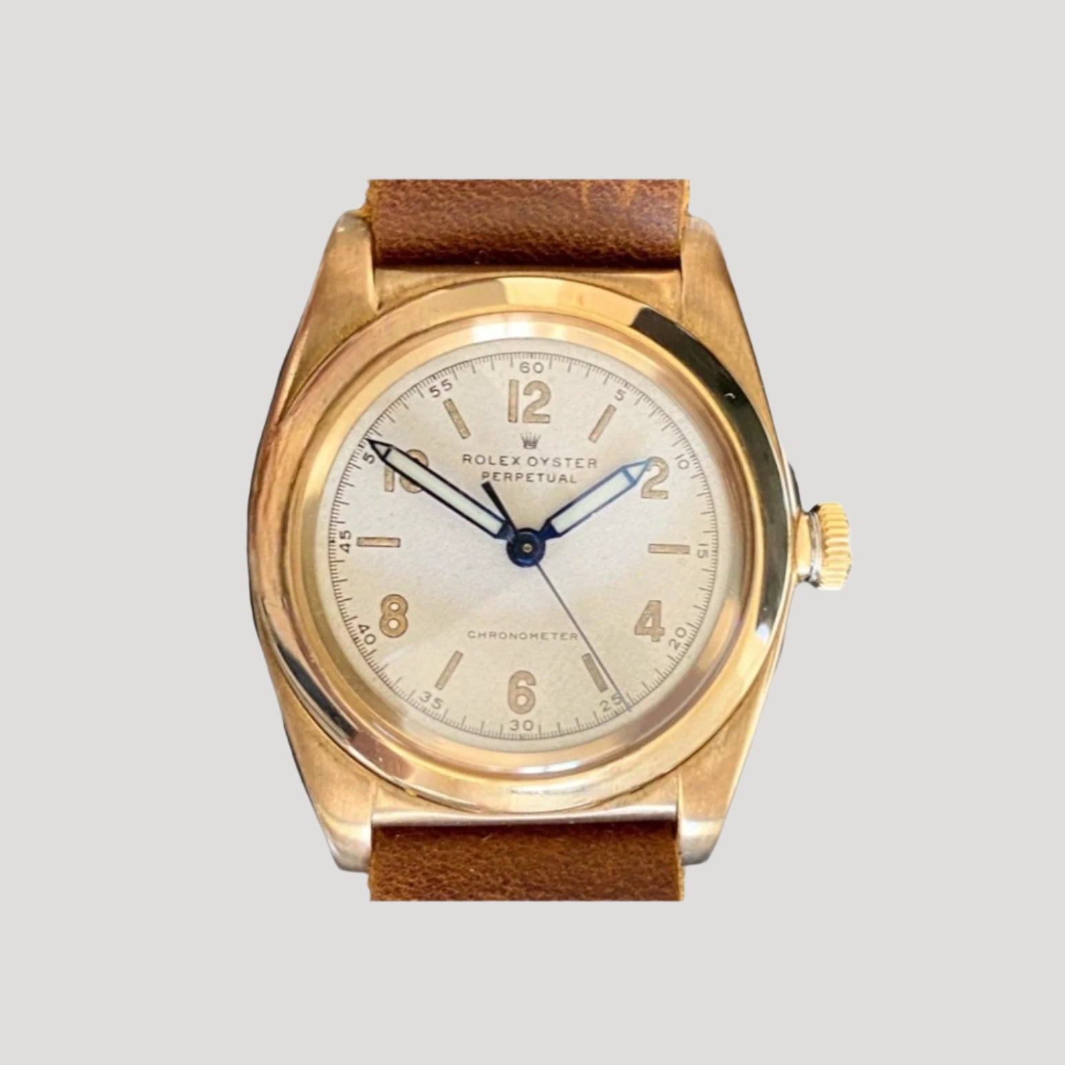 Rolex Oyster Chronometer Bubble Back 18K Rose Gold 1937'