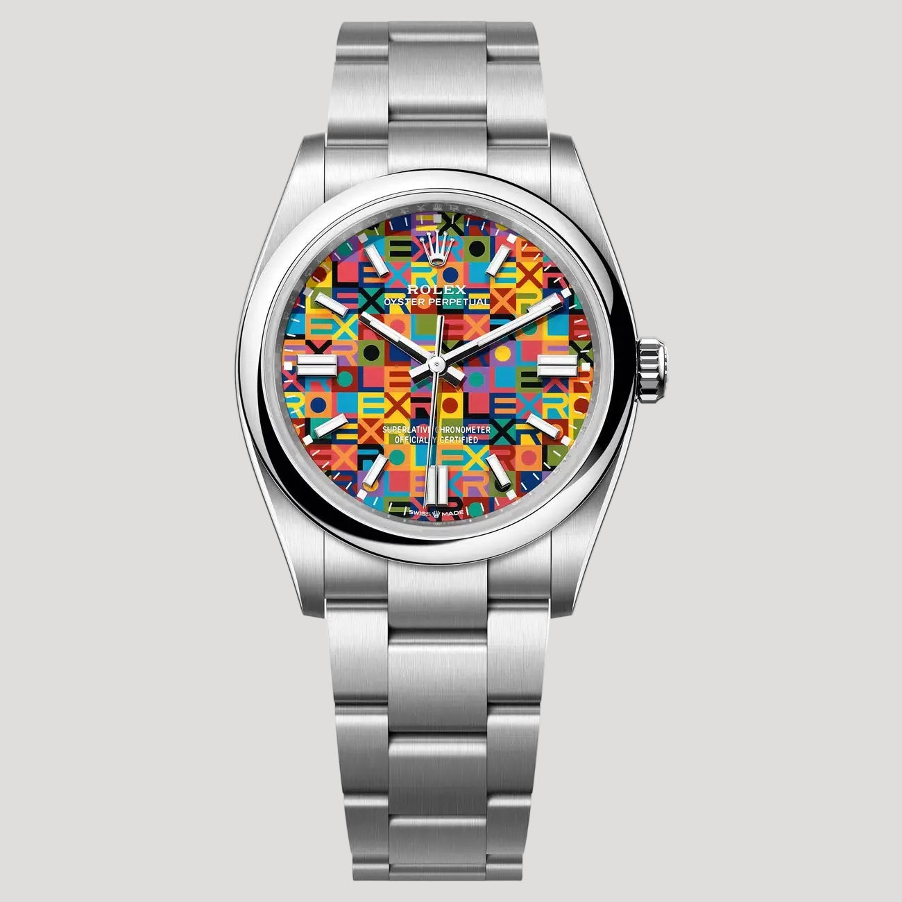 Rolex Oyster Perpetual 126000 Jubilee Motif Dial NEW Full Set