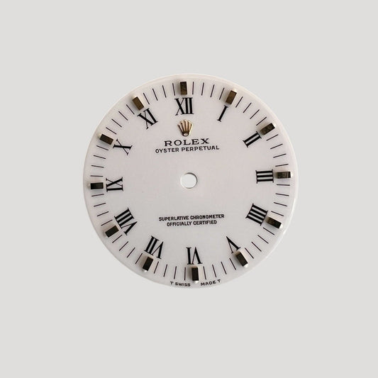 Rolex Rare T SWISS T Oyster Perpetual Vintage White Dial Cadran Zifferblatt