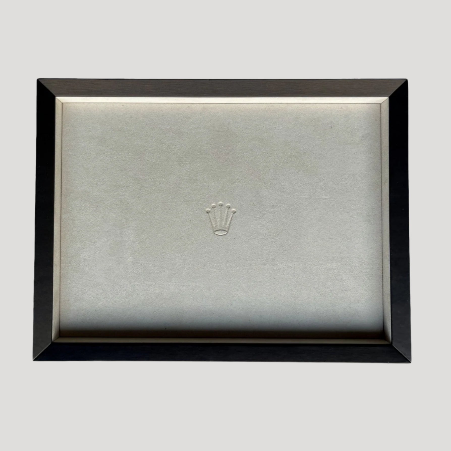 Rolex Recent Wood & suede leather Watch Presentation Tray Display/