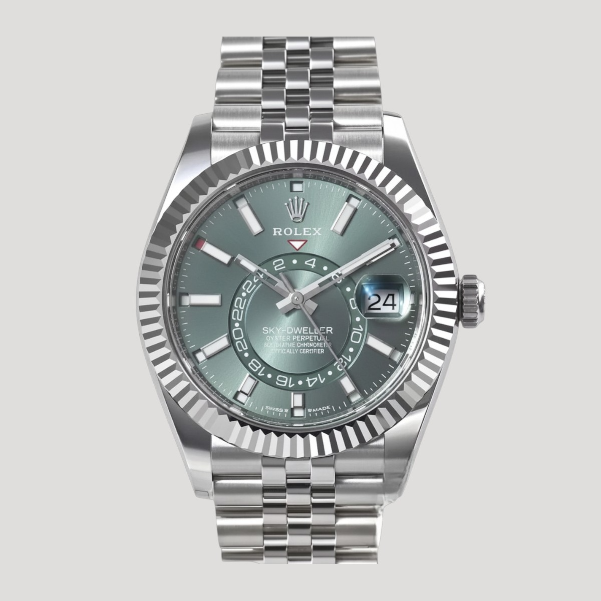 Rolex Sky-Dweller 336934 Green Dial New Full Set