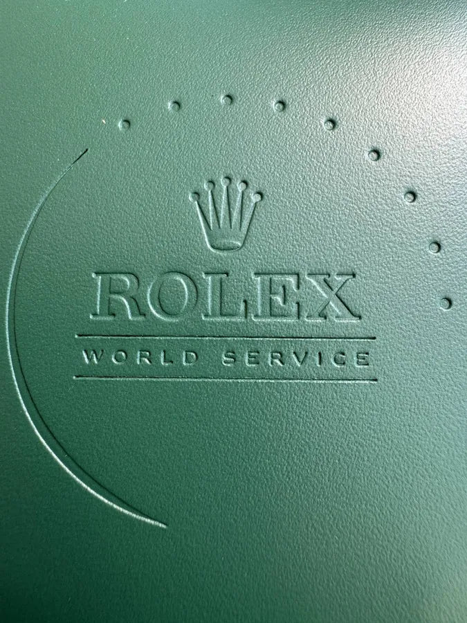 Rolex New Special Edition World Service Rare Green Leather Etui/ Travel Pouch/ Case