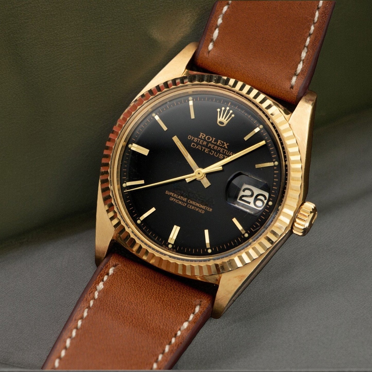 Rolex Vintage Datejust 18k Gold 36mm Ref. 16018