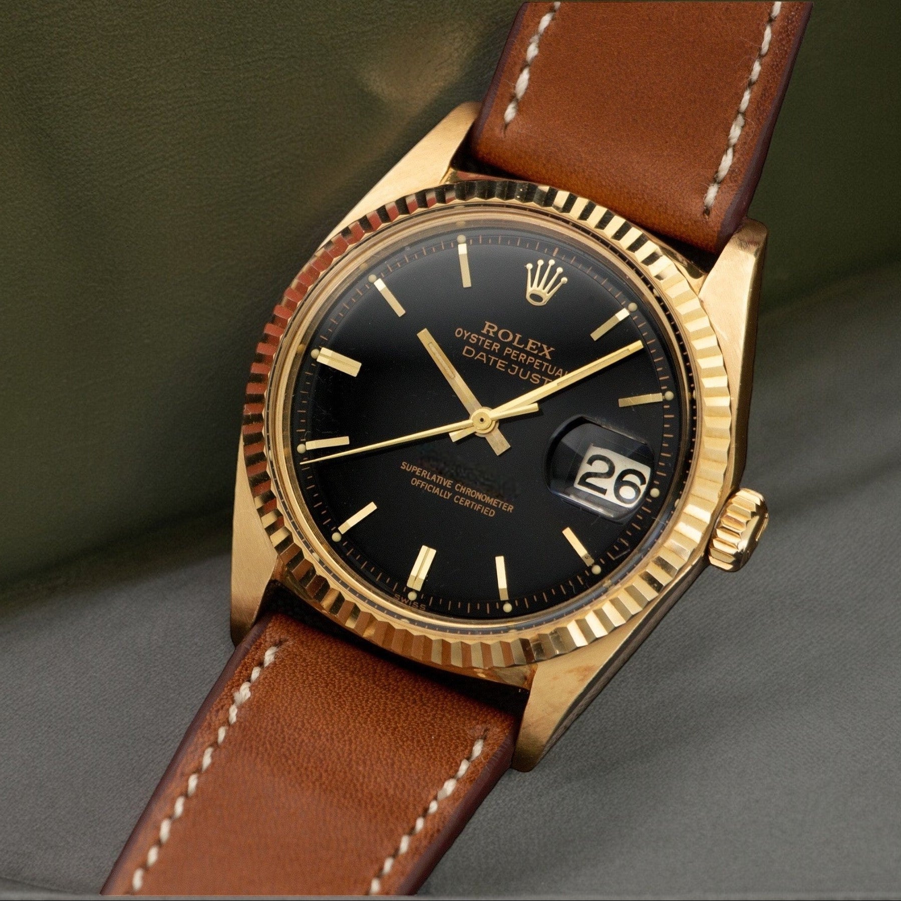 Rolex Vintage Datejust 18k Gold 36mm Ref. 16018