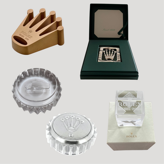 Rolex Rare Exclusive Collection of 5 paperweight since ca 1970'