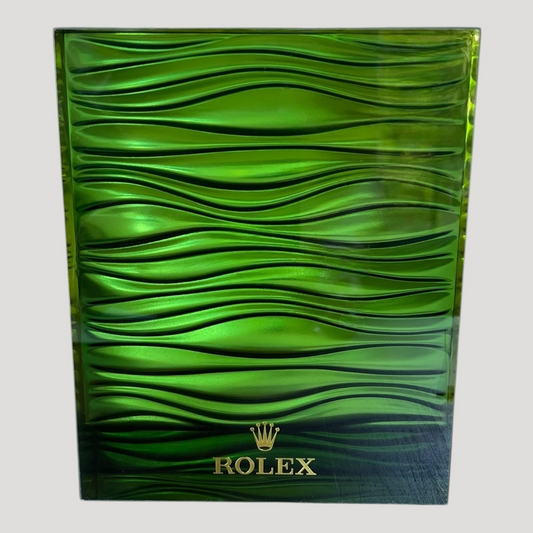 Rolex New Green Stand Display Présentoir Wave Rare