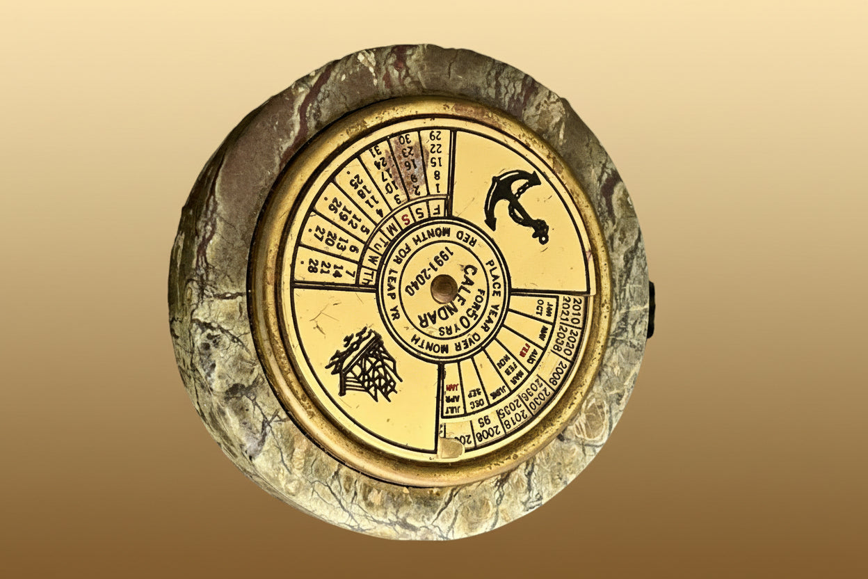  Stone Calendar paperweight 