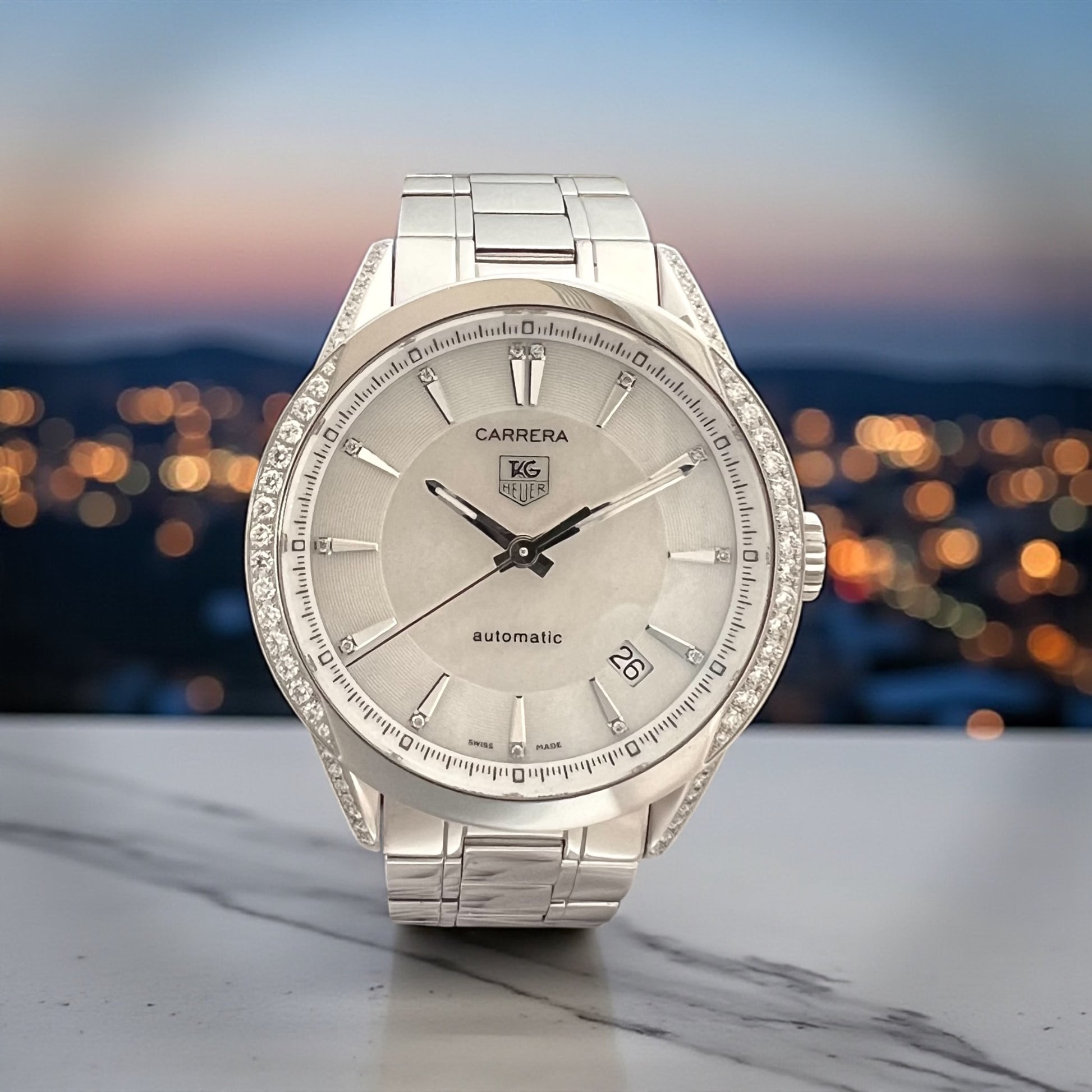 TAG Heuer Carrera Ref. WV2212.BA0798 36mm set with diamonds Lady's