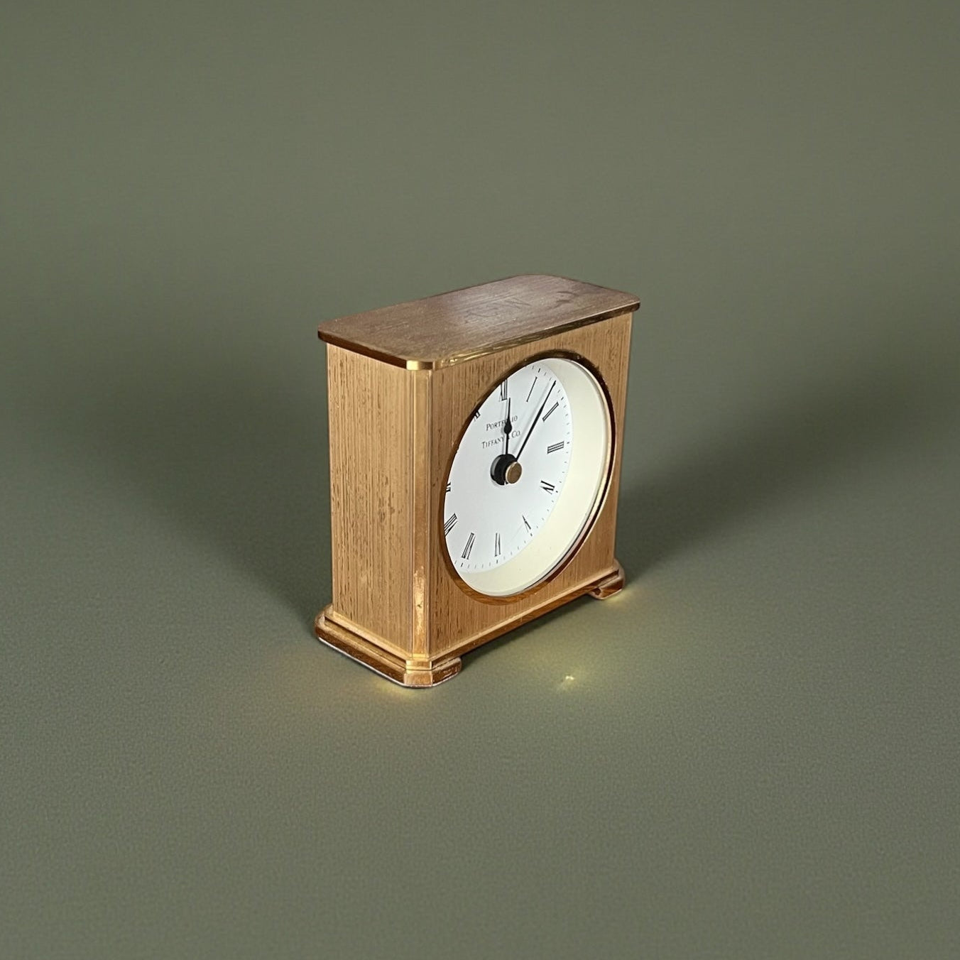 Tiffany & Co Brass Desk / Table Clock/ Horloge