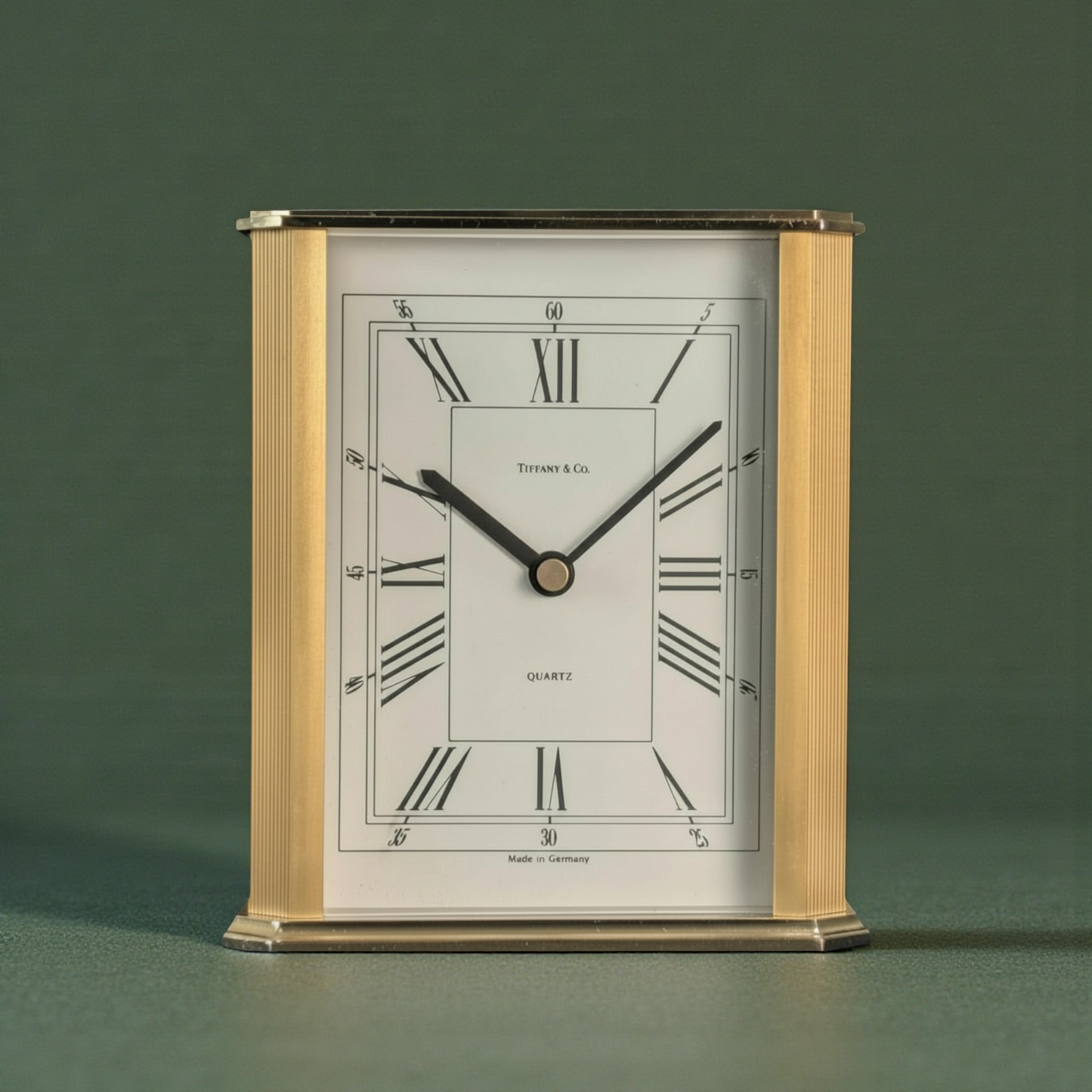 Tiffany & Co Brass Desk / Table Clock/ Horloge