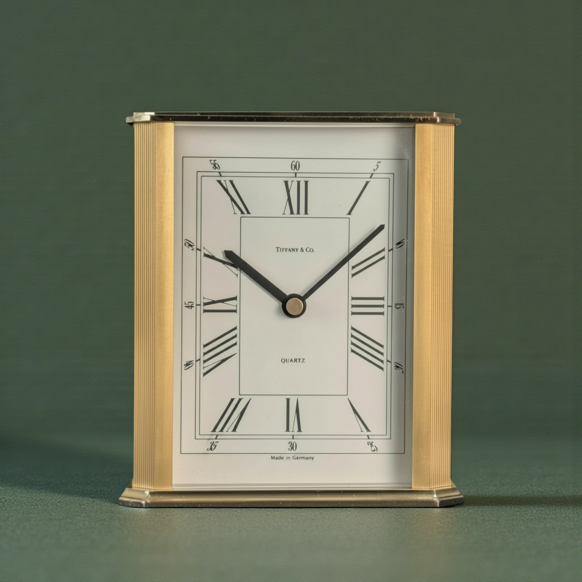 Tiffany & Co Brass Desk / Table Clock/ Horloge