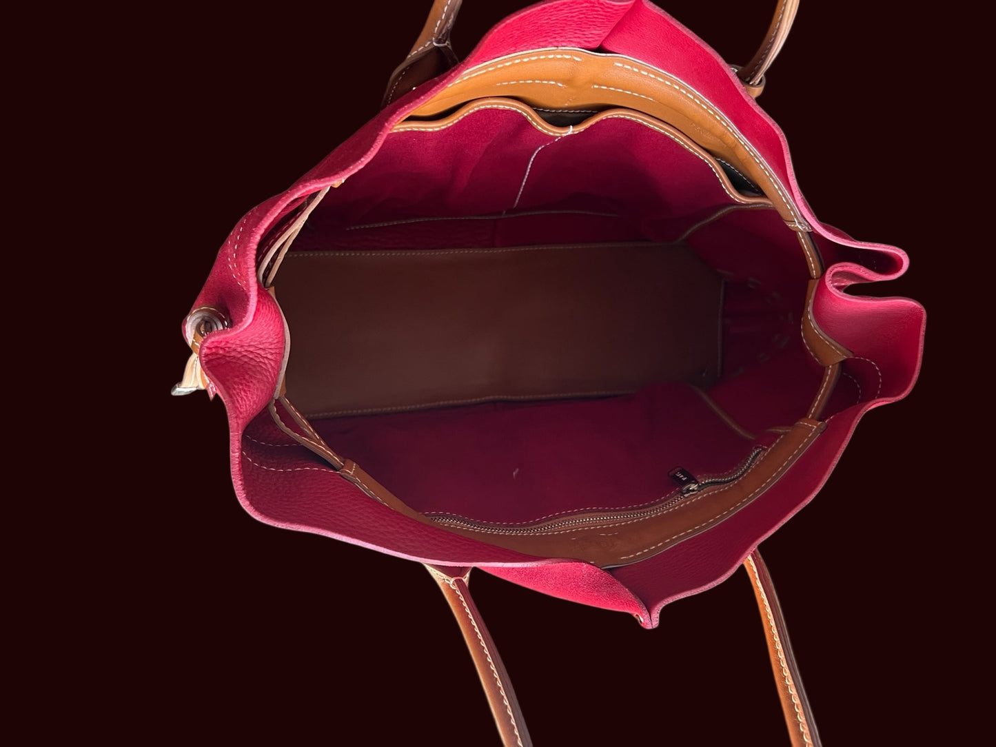 Tod's Di Bag in Red Suede Leather Discontinued bag / sac / tasche