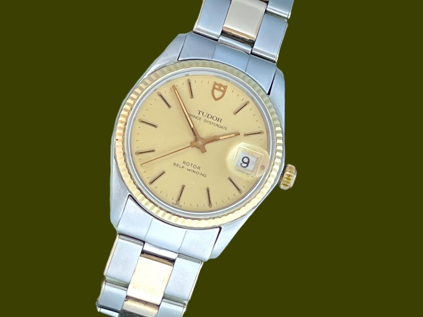 Tudor Prince Oysterdate Rare Rivet Rolex two tone vintage Ref. 90733