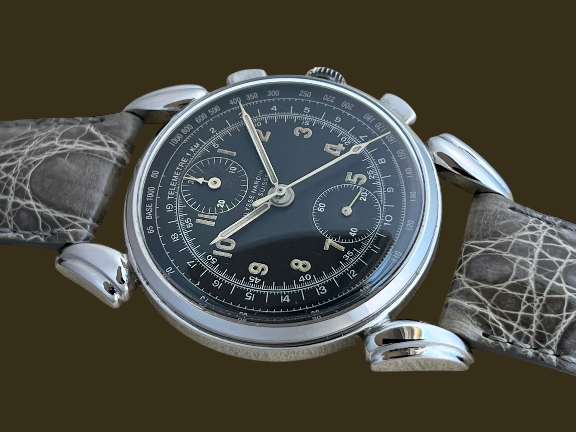Ulysse Nardin Vintage Chronograph Fancy Lugs Jumbo — 24Time Geneva