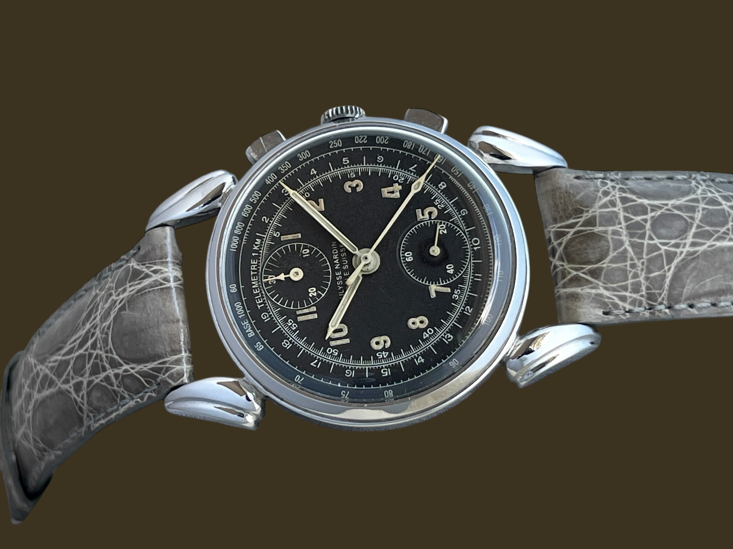 Ulysse Nardin Vintage Chronograph Fancy Lugs Jumbo — 24Time Geneva