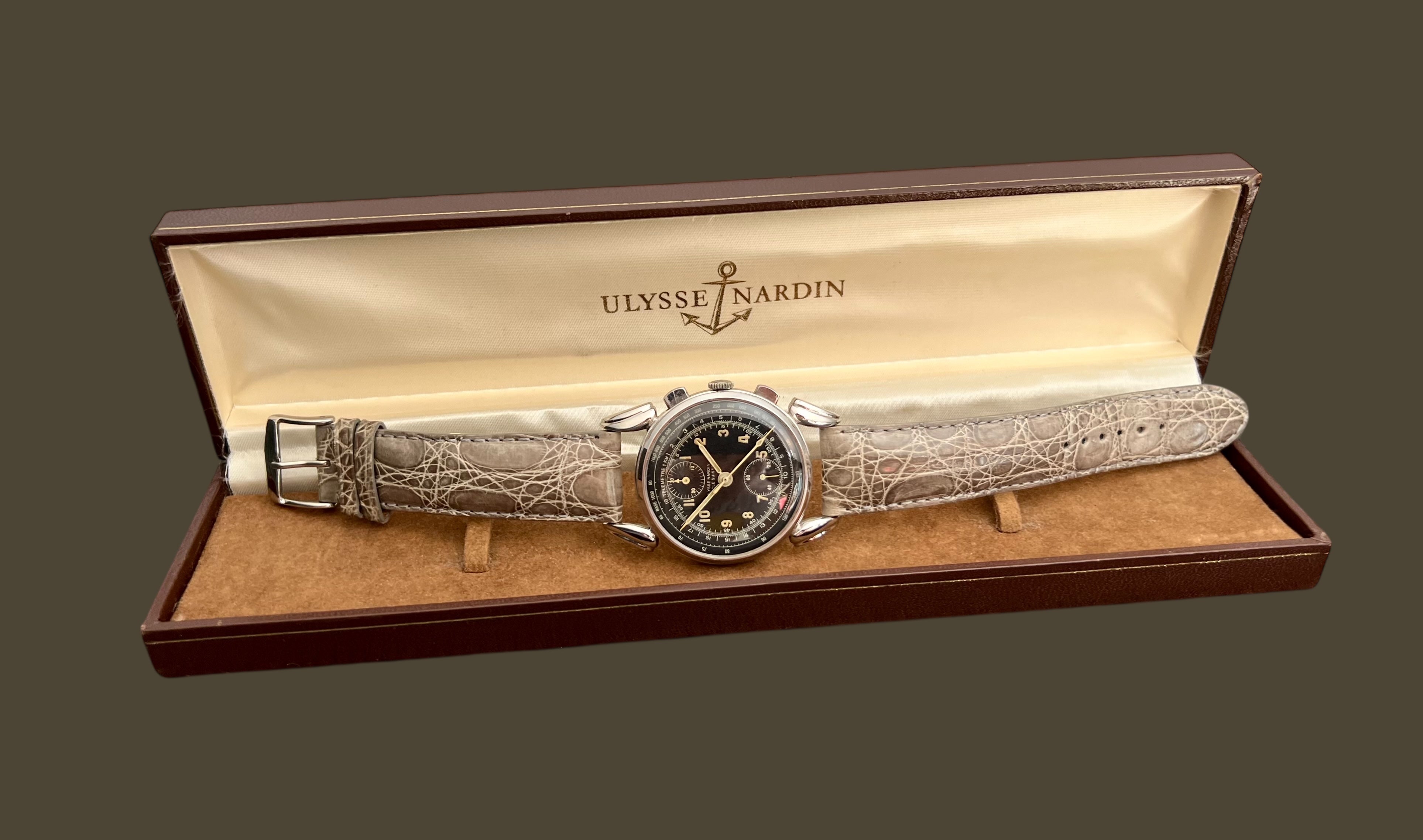 Ulysse Nardin Vintage Chronograph Fancy Lugs Jumbo — 24Time Geneva