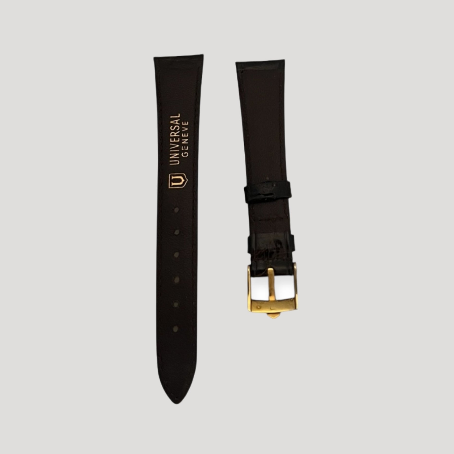 Universal Genève New Brown Croco Leather Bracelet/Band/Strap 18 mm with buckle