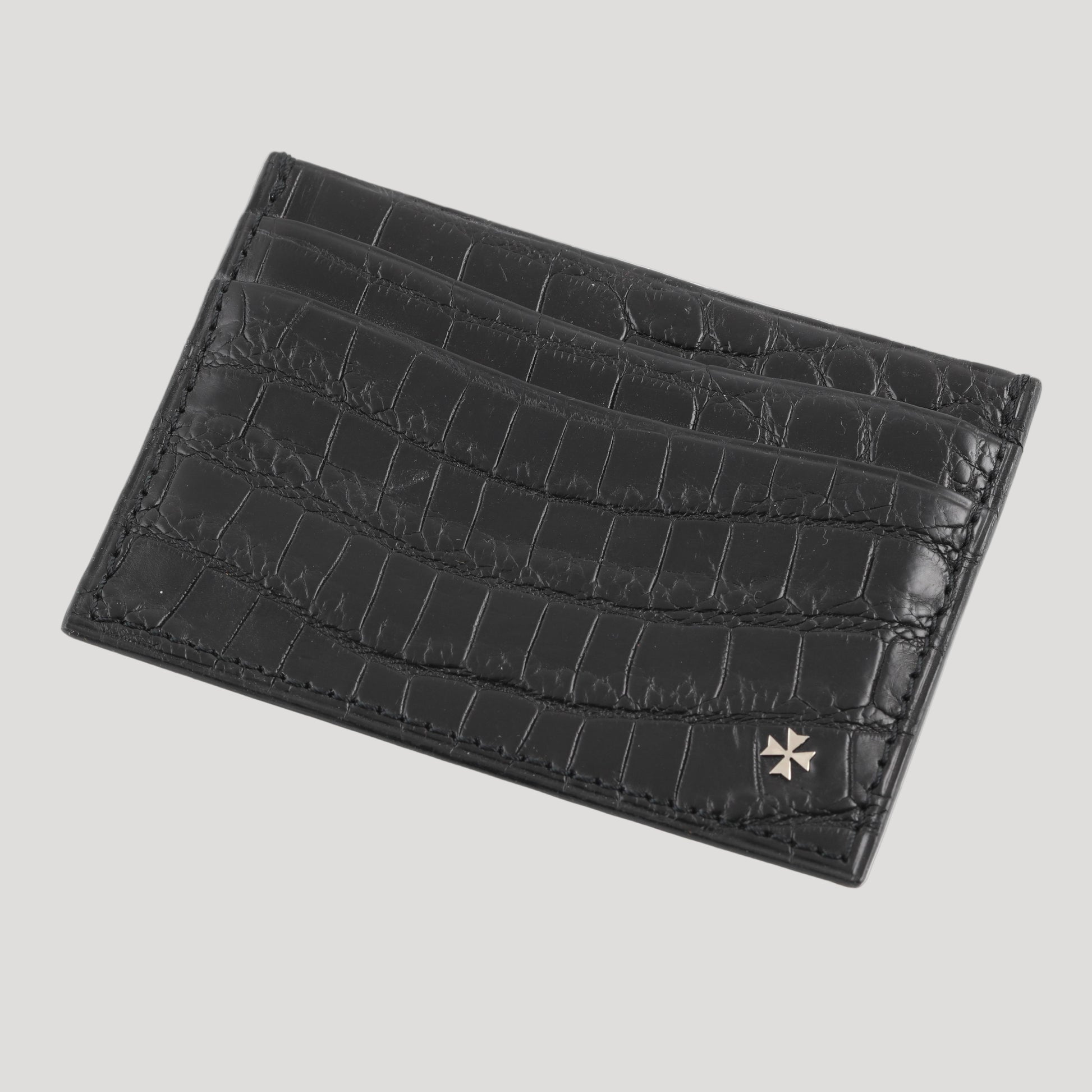 VACHERON CONSTANTIN, black leather card holder / etui