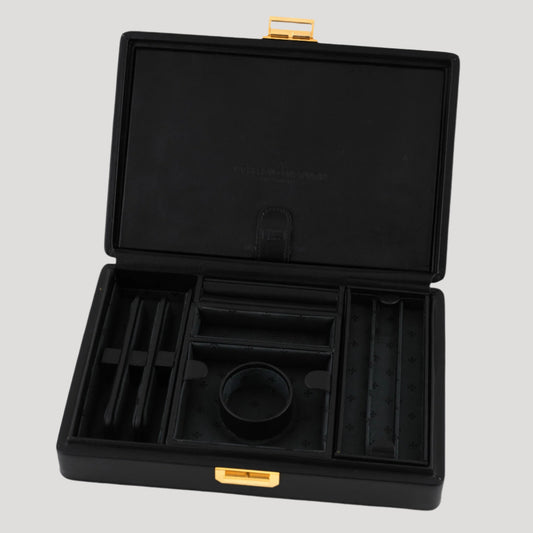 Vacheron Constantin Black leather jewellery and watches presentation box Scatola Del Tempo