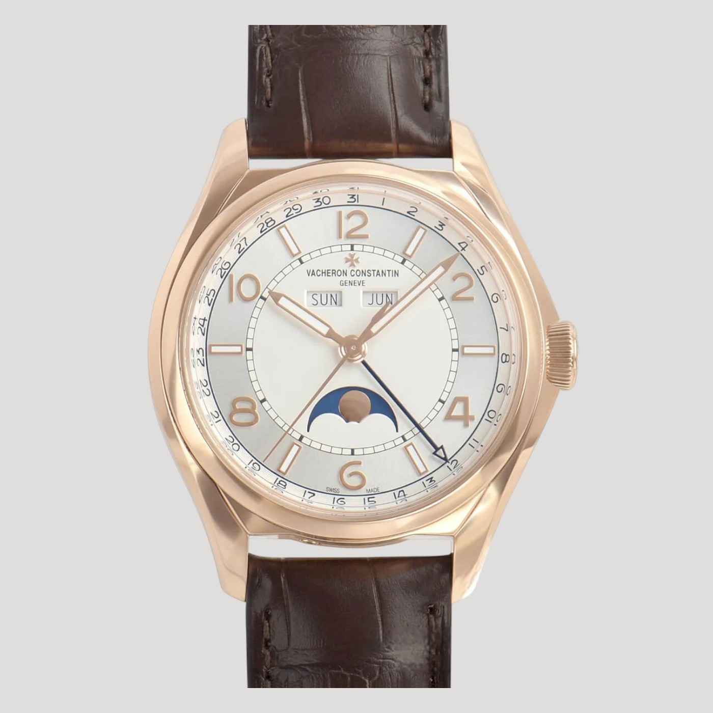 Vacheron Constantin FiftySix Complete Calendar 40mm Mens Watch 4000E/000R-B438 New Full Set