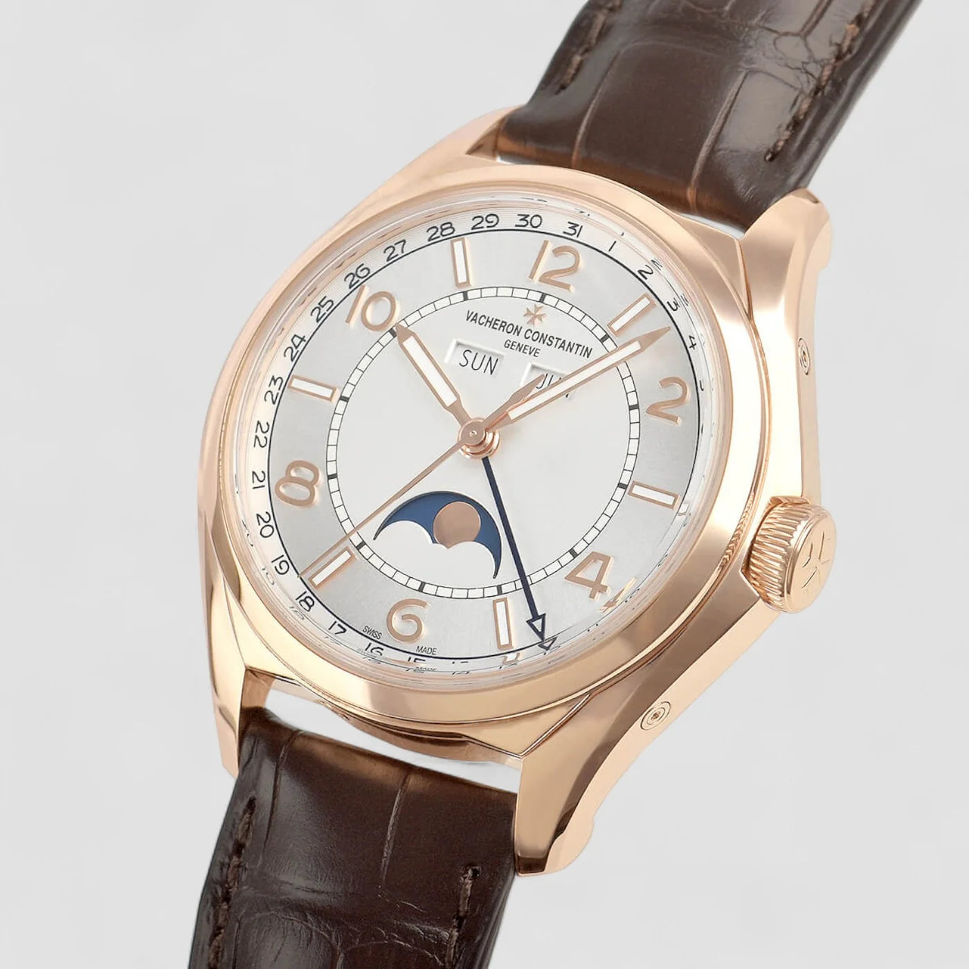 Vacheron Constantin FiftySix Complete Calendar 40mm Mens Watch 4000E/000R-B438 New Full Set