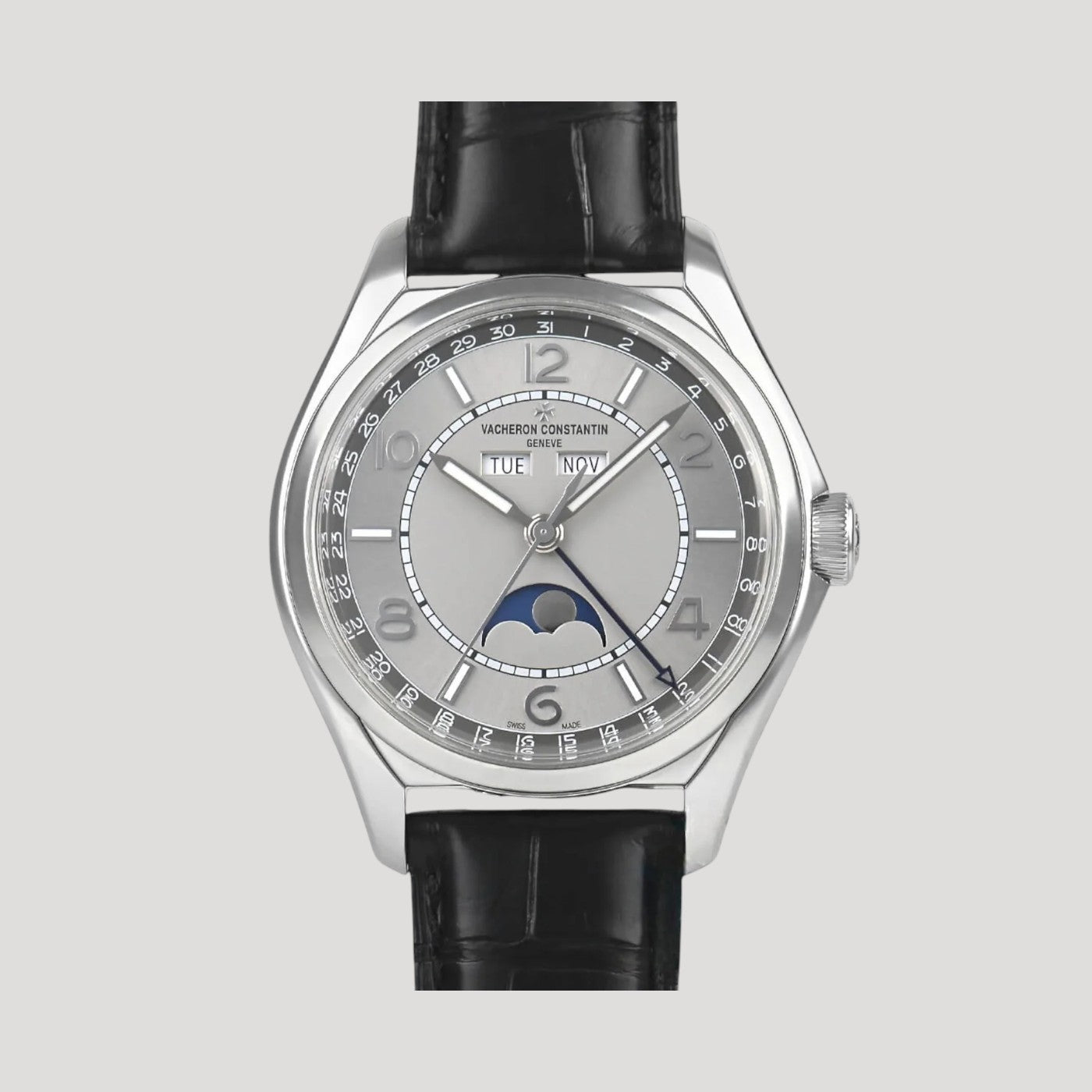 Vacheron Constantin Fiftysix Complete Calendar SS Silver Dial 4000E/000A-B439 New Full Set