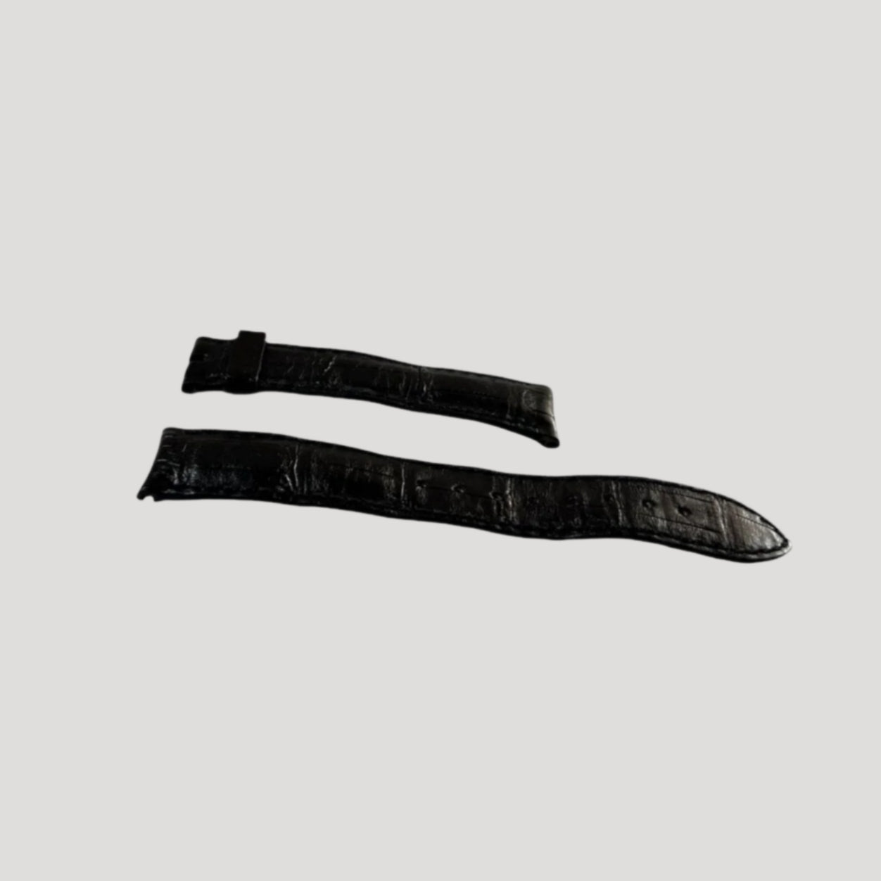 Vacheron Constantin New Black Croco Leather Bracelet/Band/Strap 19mm
