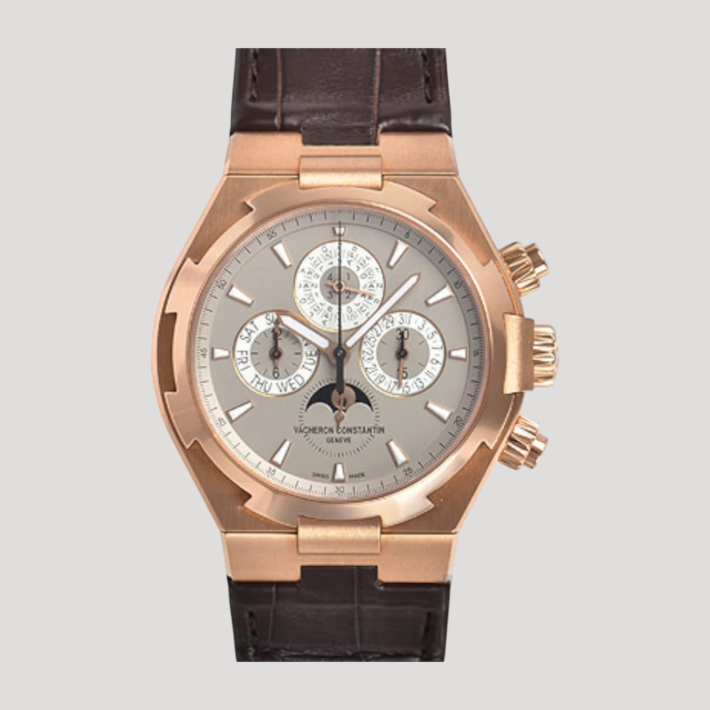 Vacheron Constantin Overseas Perpetual Chronograph Rose Gold 49020/000R-9753 New Full Set