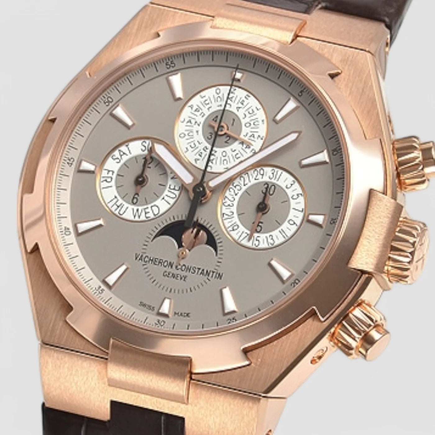 Vacheron Constantin Overseas Perpetual Chronograph Rose Gold 49020/000R-9753 New Full Set