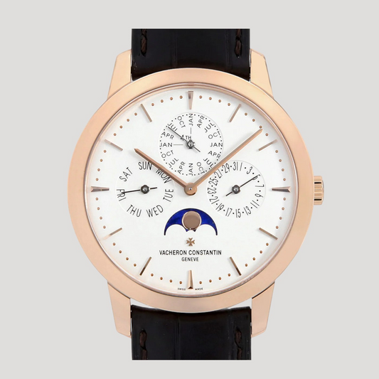 Vacheron Constantin Patrimony Contemporaine Perpetual Calendar Rose Gold 43175/000R-9687 New Full Set