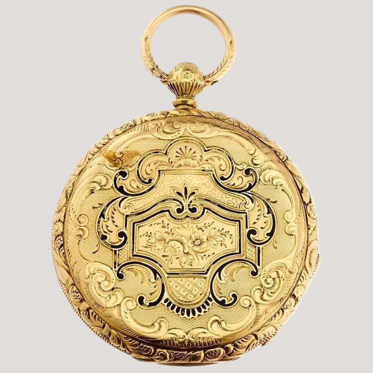 Vintage 18k Gold Pocket Watch/ Taschenuhr/ Montre de poche 19c