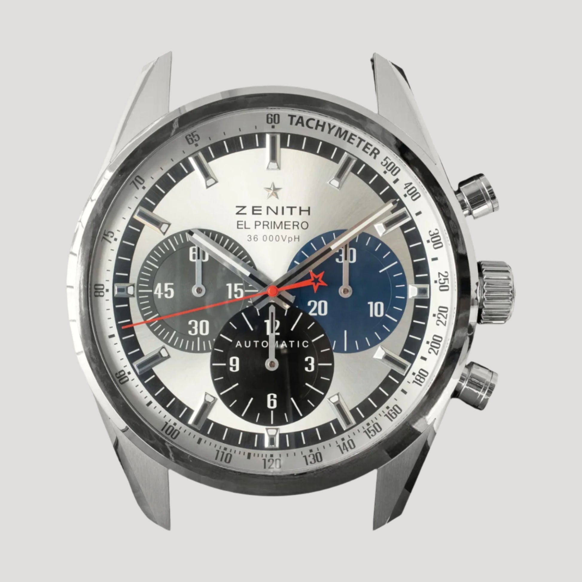 Zenith El Primero Chronograph Wall Clock Big Model ca 45 x 48 cm