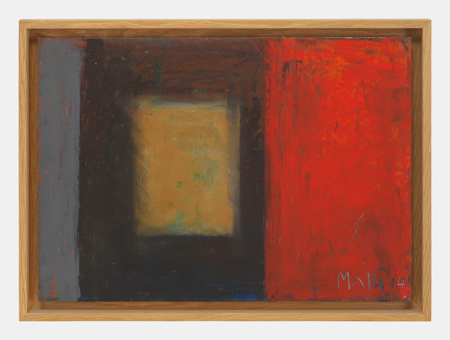Walter Mafli (1915-2017) Abstract, oil pastel on paper, signed and dated