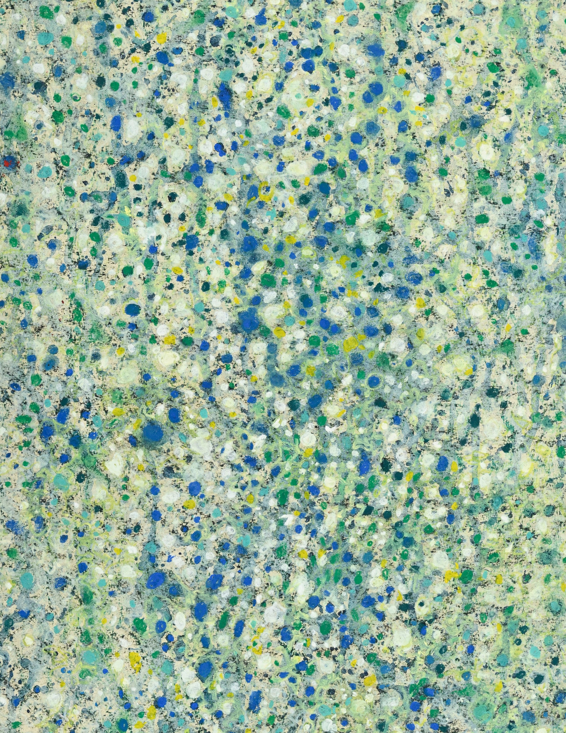 Walter Mafli (1915–2017), Field of Flowers, 1983 Painting, pastel and gouache on paper, signed and dated