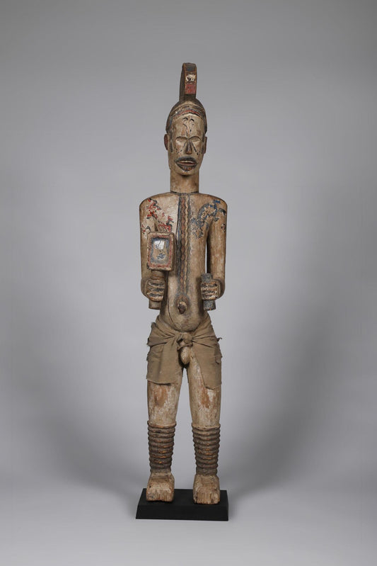 Wood Africain Figurine, Ibo tradition,  mid 20th