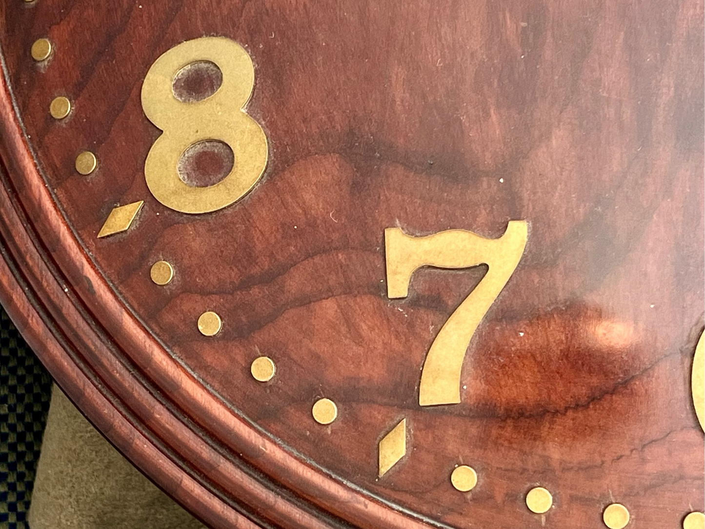 Zenith Handmade Wall Clock / Horloge Murale in Wood Rare