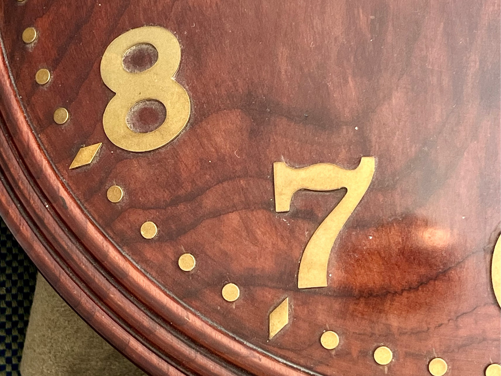 Zenith Handmade Wall Clock / Horloge Murale in Wood Rare