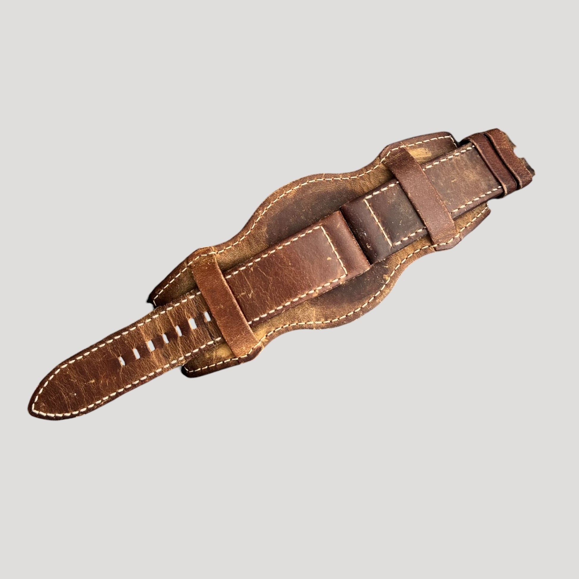 Zenith Rare Vintage Leather Bracelet /Band/Strap 24 mm
