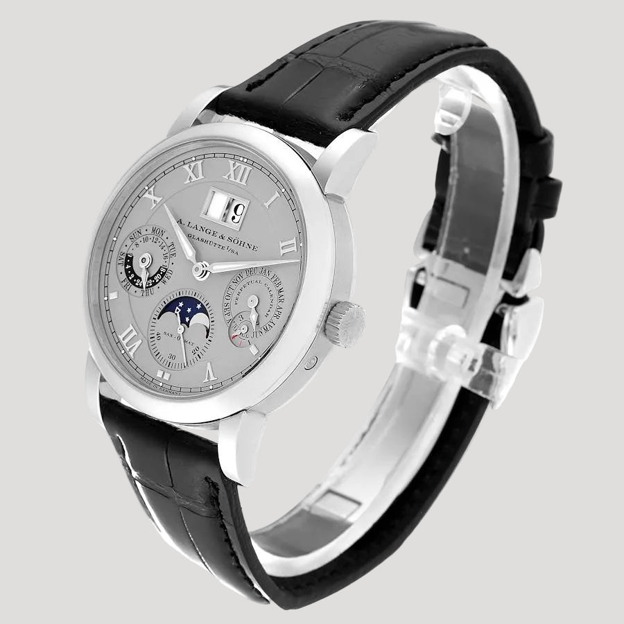 Lange & Sohne Langematik Perpetual Calender Platinum Moon Phase Ref.310.025E