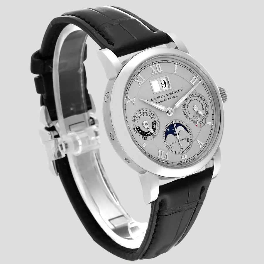 Lange & Sohne Langematik Perpetual Calender Platinum Moon Phase Ref.310.025E