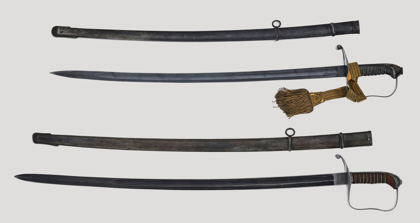 Austria, 2 M1861 officer's sabers: