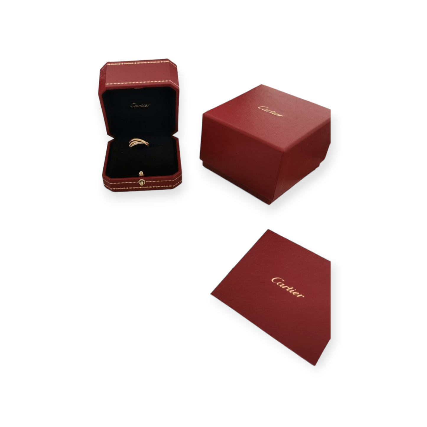 Cartier New Trinity Ring in white, rose & yellow 18k Gold