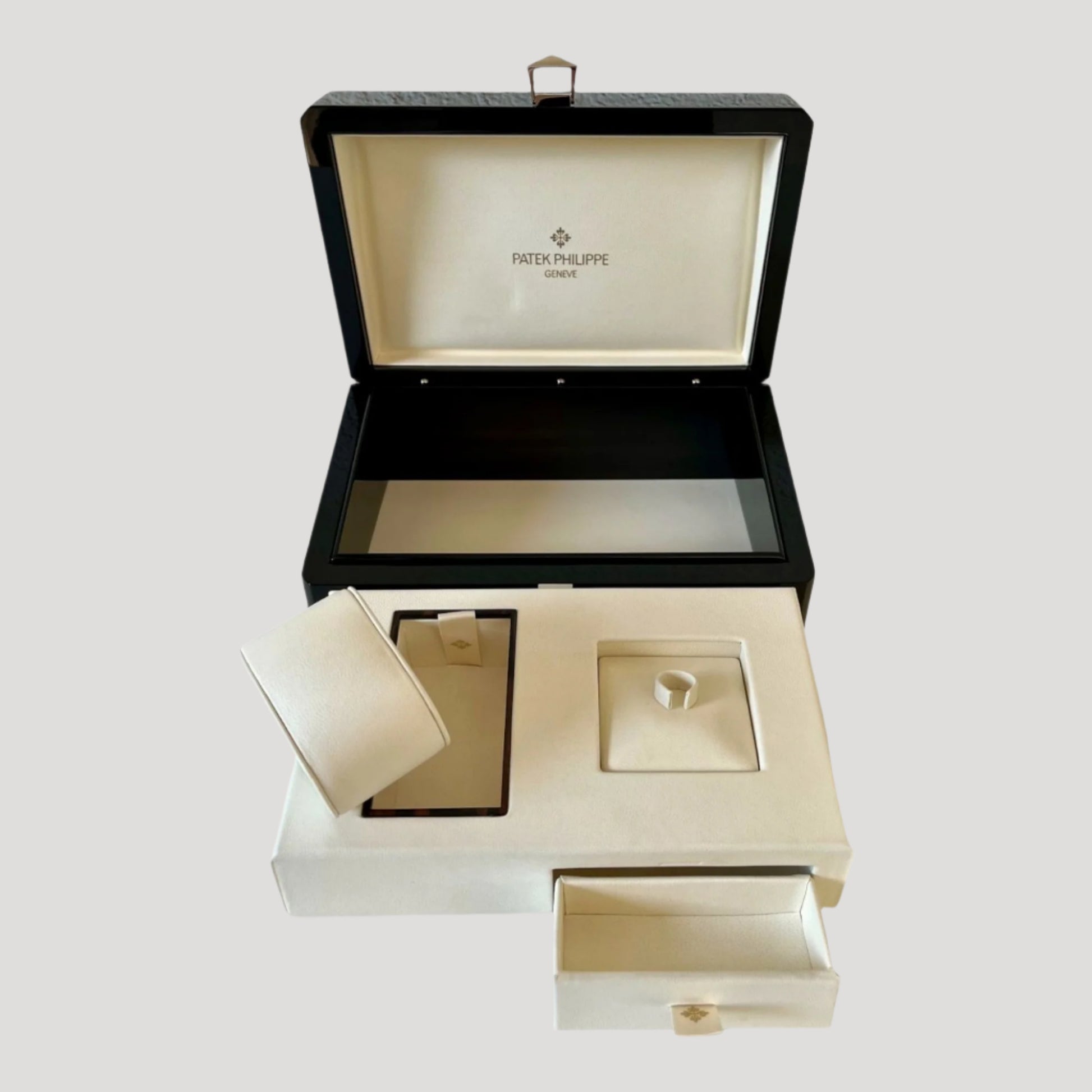 Patek Philippe New Rare Wooden Box  Watch & Jewllery